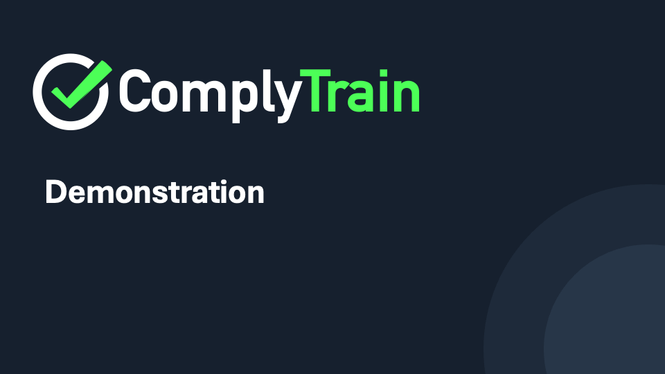 ComplyTrain UADUT Cluster webinar